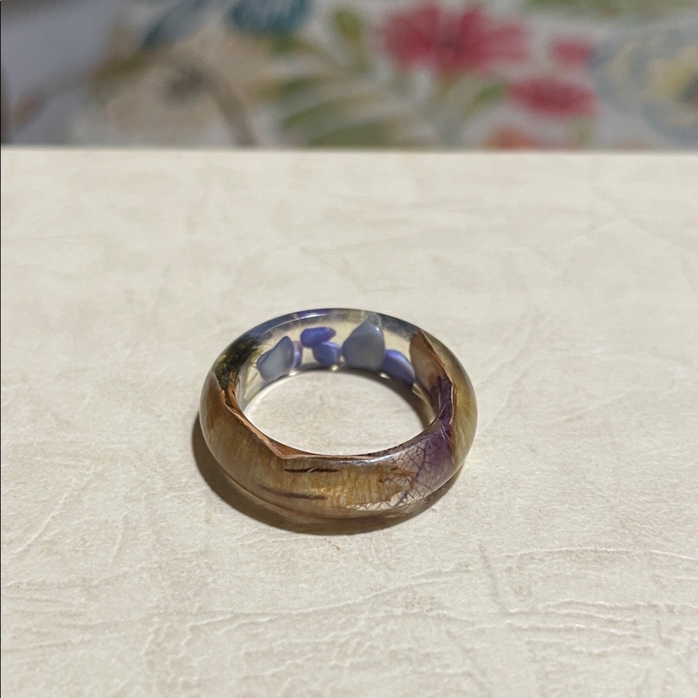 Floral Resin Ring